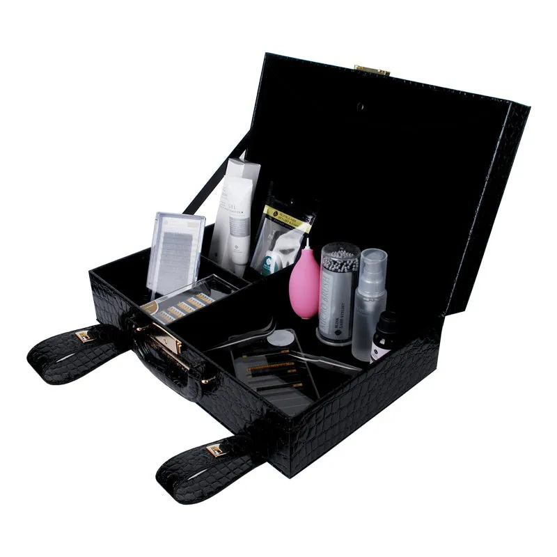 BL Beauty exclusive Leather CASE, Crocodile Black