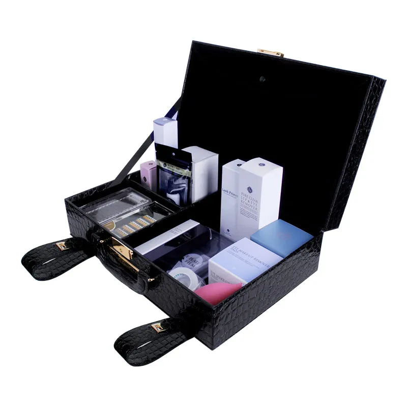 BL Beauty exclusive Leather CASE, Crocodile Black