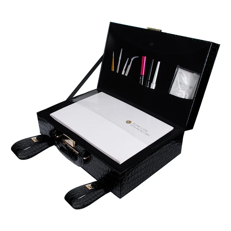 BL Beauty exclusive Leather CASE, Crocodile Black