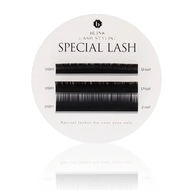 BL COMBO eyelash extensions U, L , J shape, 3 lines