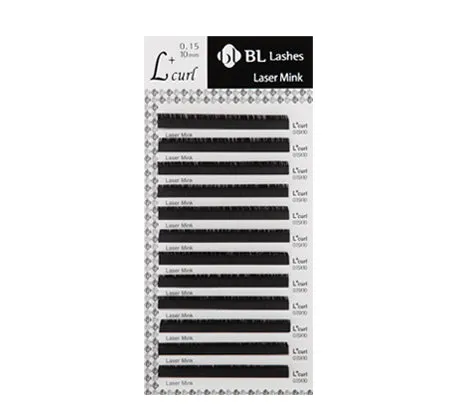 BL Laser lashes for eyelash extensions MIX 0.18, L  shape