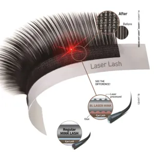 BL Lashes Laser Mink eyelash extensions C-0.12-MIX TRAY