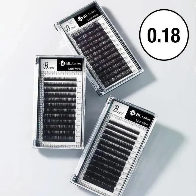 BL Lashes Laser Mink eyelash extensions ONE size, 0.18 thickness