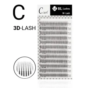 BL Lashes premade 3D Volume fans, C-0.20-8mm
