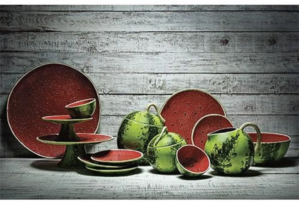 Bordallo Pinheiro Watermelon Bowl, 5.3", Set of 4