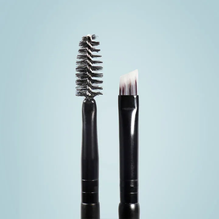 BRONSUN® eyebrow tinting brush, spoolie   angled BRT-0003