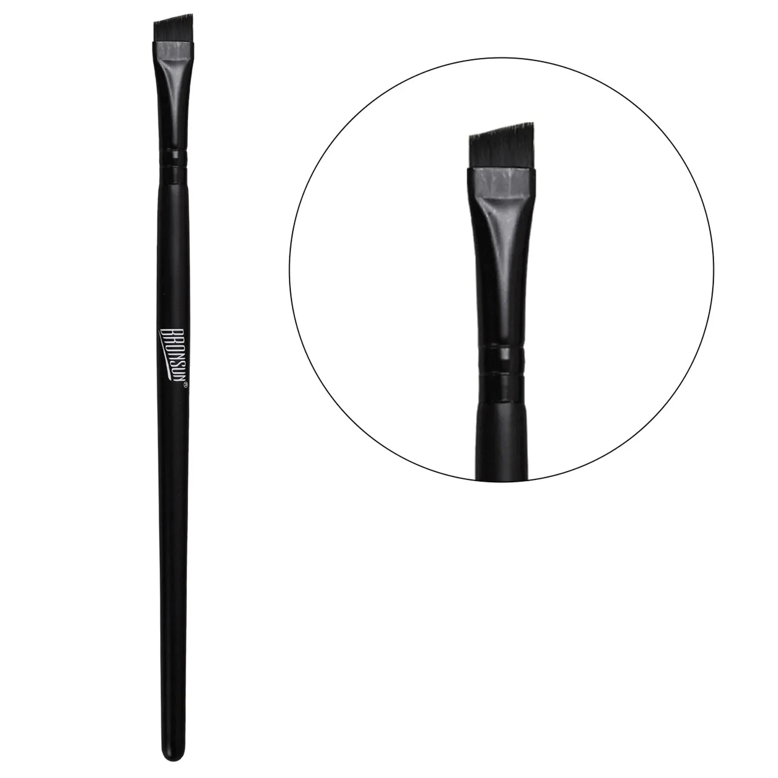 BRONSUN® eyebrow tinting classic brush, angled BRT-0002