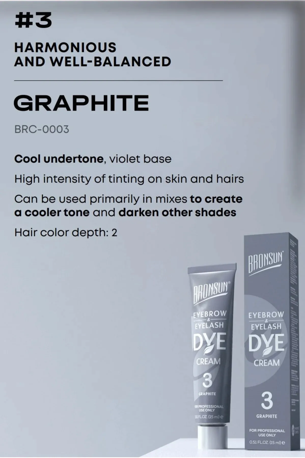 BRONSUN® lash & brow dye tint CREAM type