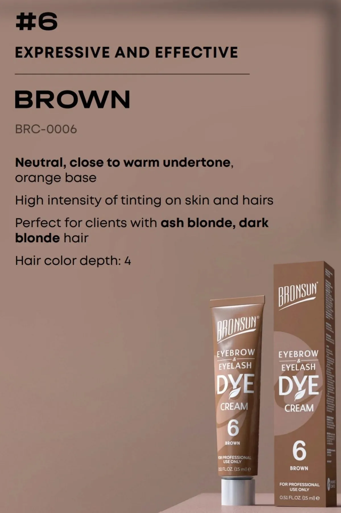 BRONSUN® lash & brow dye tint CREAM type