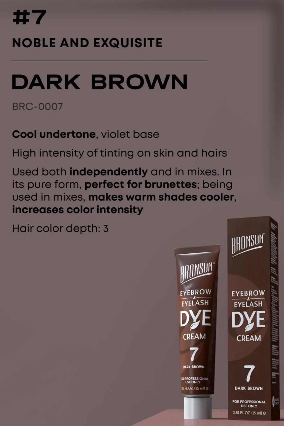 BRONSUN® lash & brow dye tint CREAM type