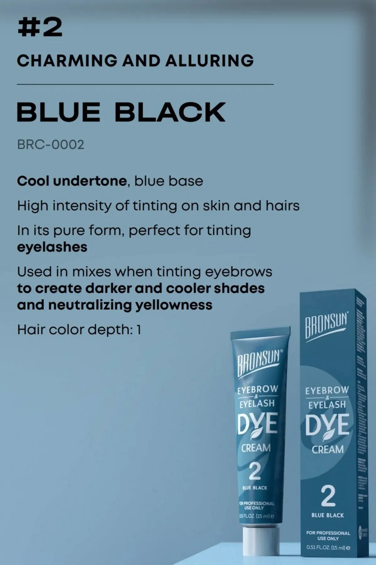 BRONSUN® lash & brow dye tint CREAM type