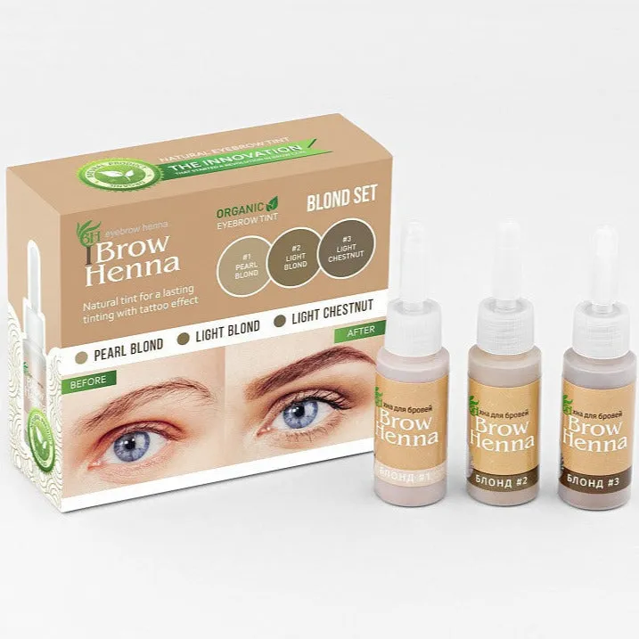 Brow Xenna® Lash Brow Henna, 3 vial SET