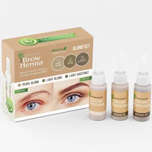 Brow Xenna® Lash Brow Henna, 3 vial SET