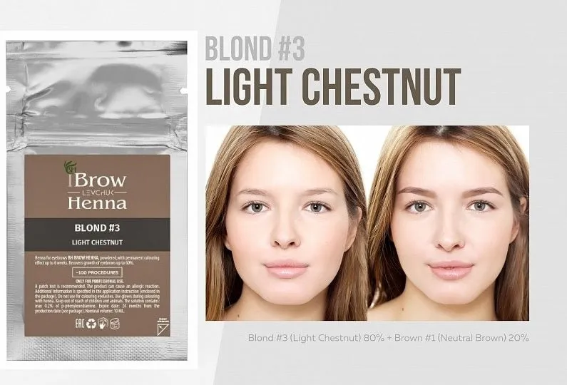 Brow Xenna® Lash Brow Henna, sachet BLOND No3