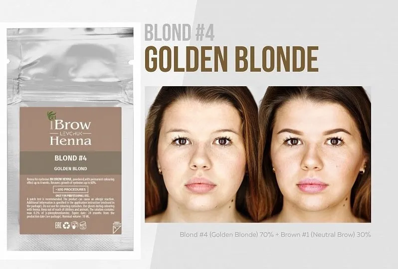 Brow Xenna® Lash Brow Henna, sachet BLOND No4