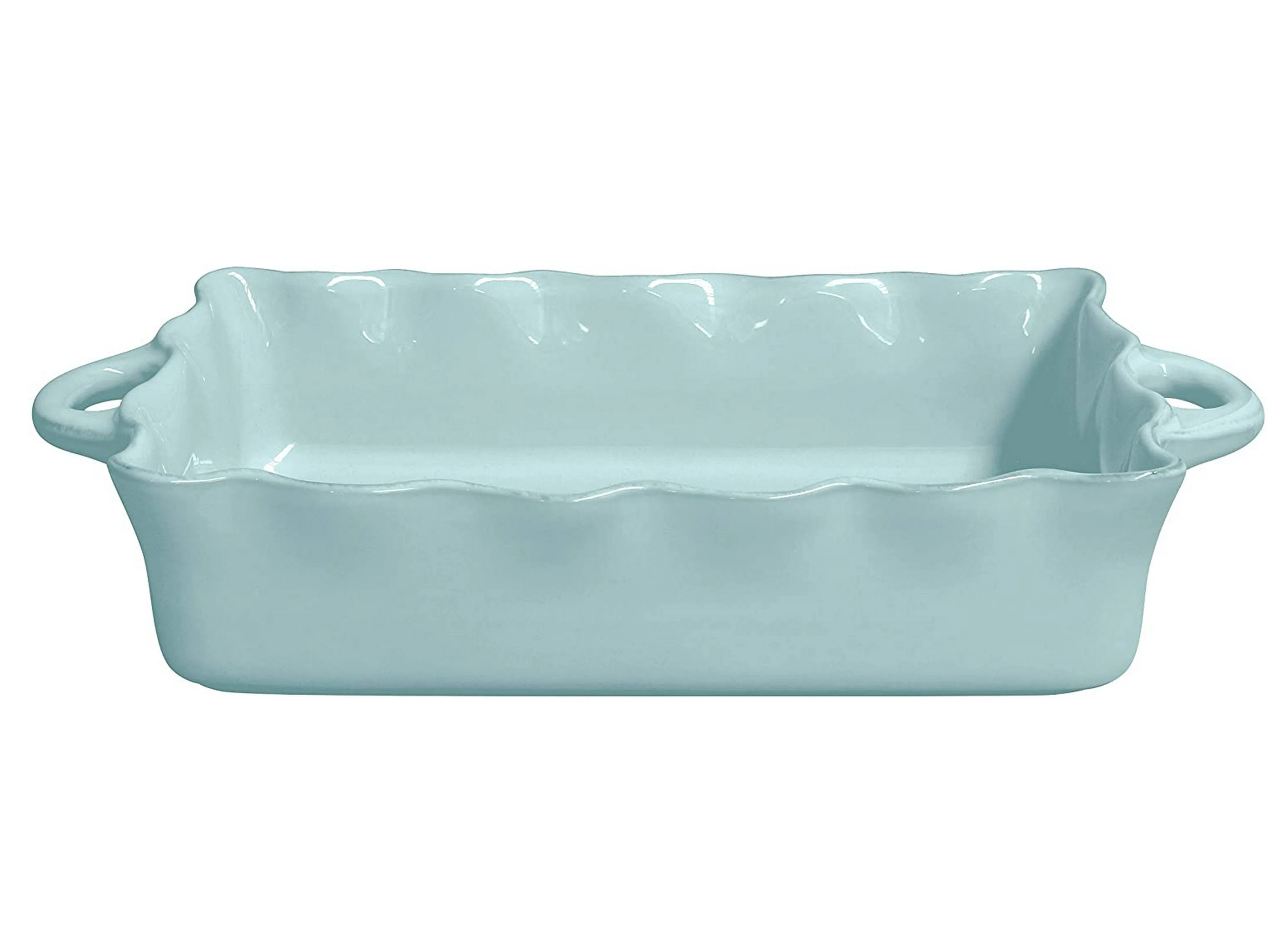 Casafina Stoneware Ceramic Dish Cook & Host Collection Large Rectangular Baker Casserole, (Blue) L14"xW10"