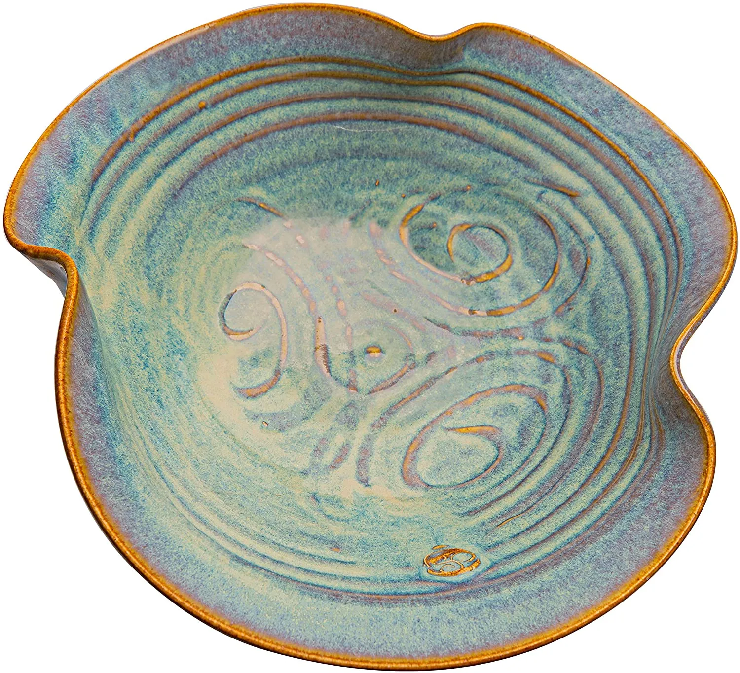 Castle Arch Pottery Newgrange Bowl Hand-Glazed, Handmade In Ireland, With Ancient Celtic Symbol, Irish Gifts 7 Inches Diameter 2 Inches Height 250 ML (Small)