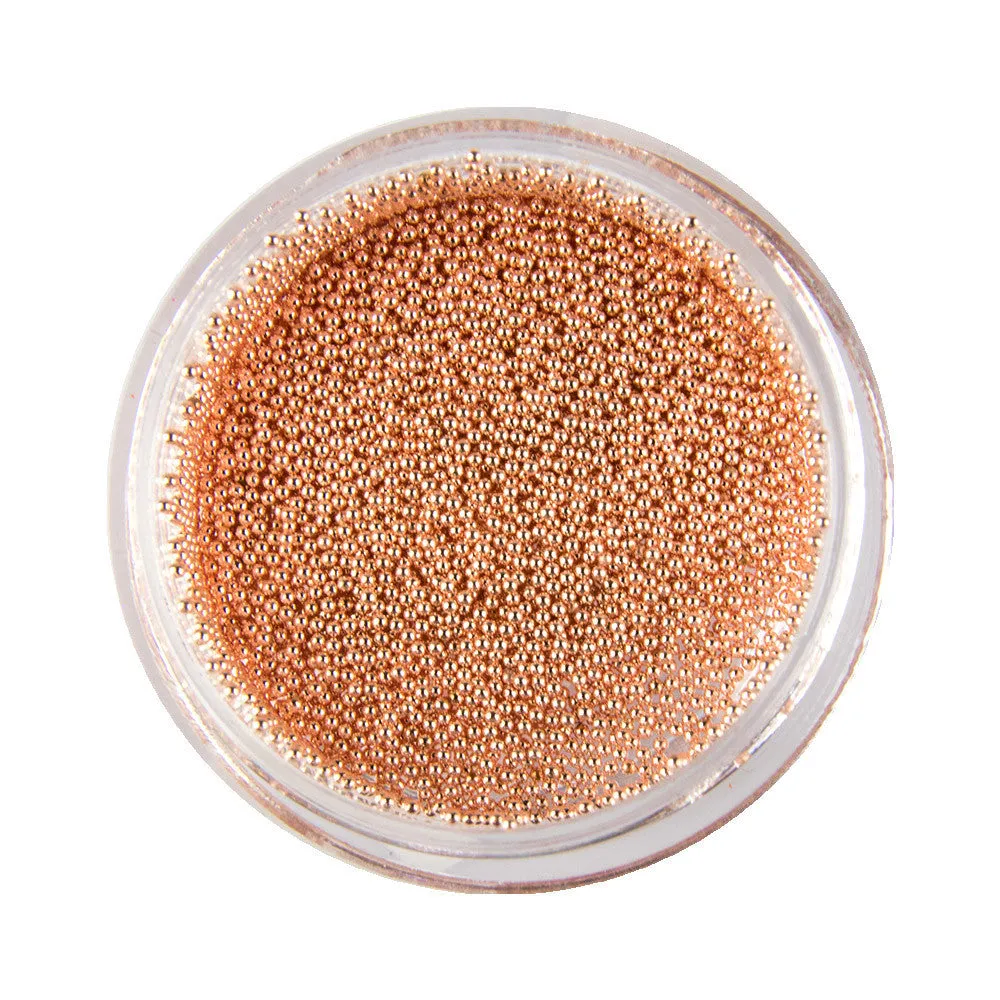 Caviar for nail design metal beads, ROSE GOLD