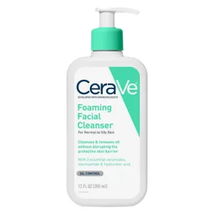 CERAVE FOAMING FACIAL CLEANSER DAILY FACE WASH FOR OILY SKIN (355ML)