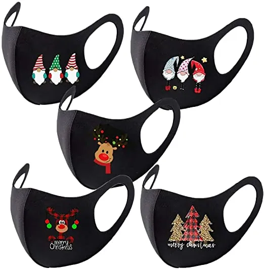 Christmas FACE MASK black, different styles