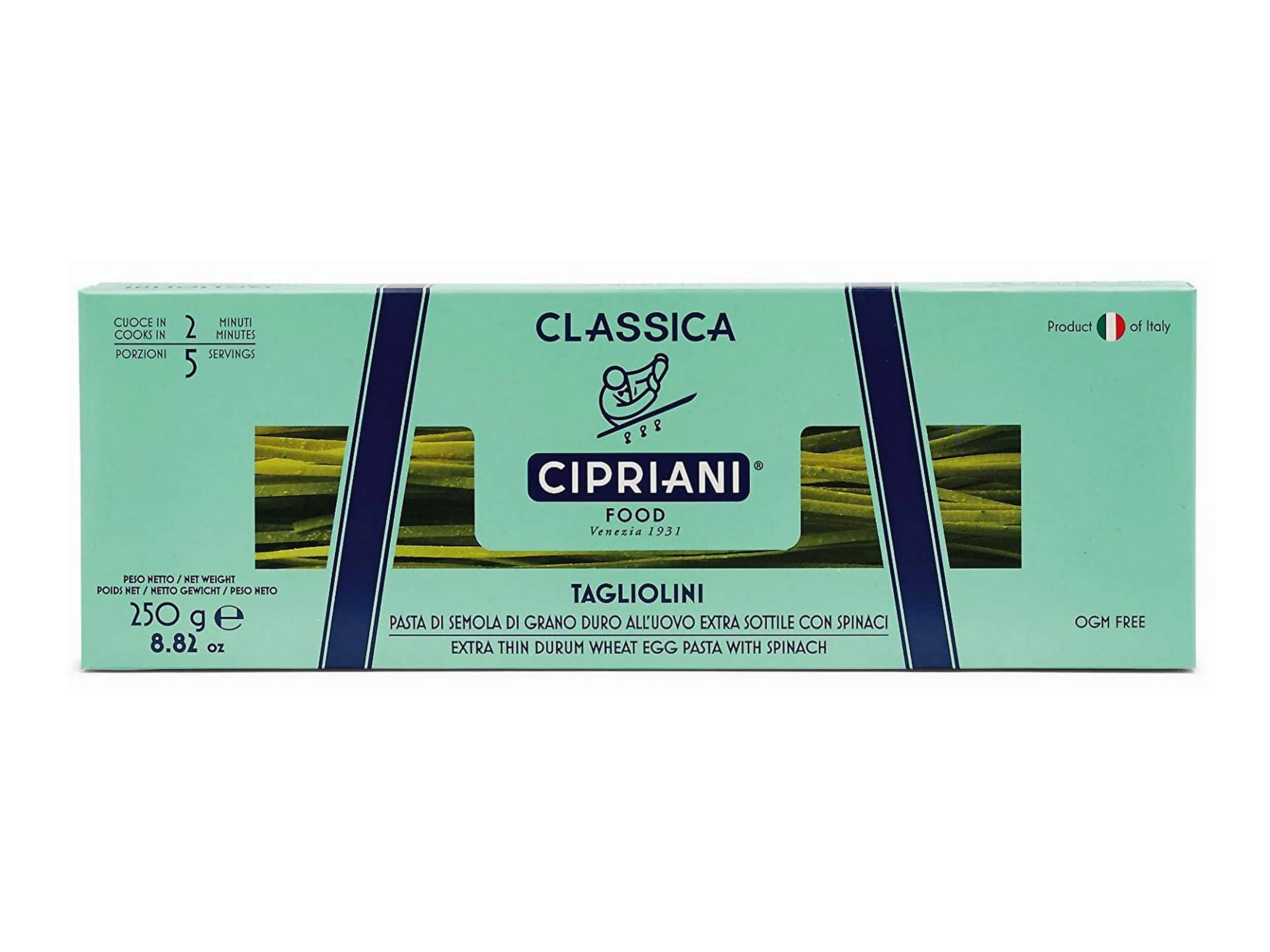 Cipriani Food Tagliolini Extra Thin Egg Pasta w/ Spinach, 8.82 oz