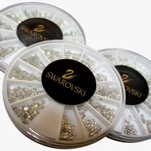 Circle with flat back crystals, 600 pieces