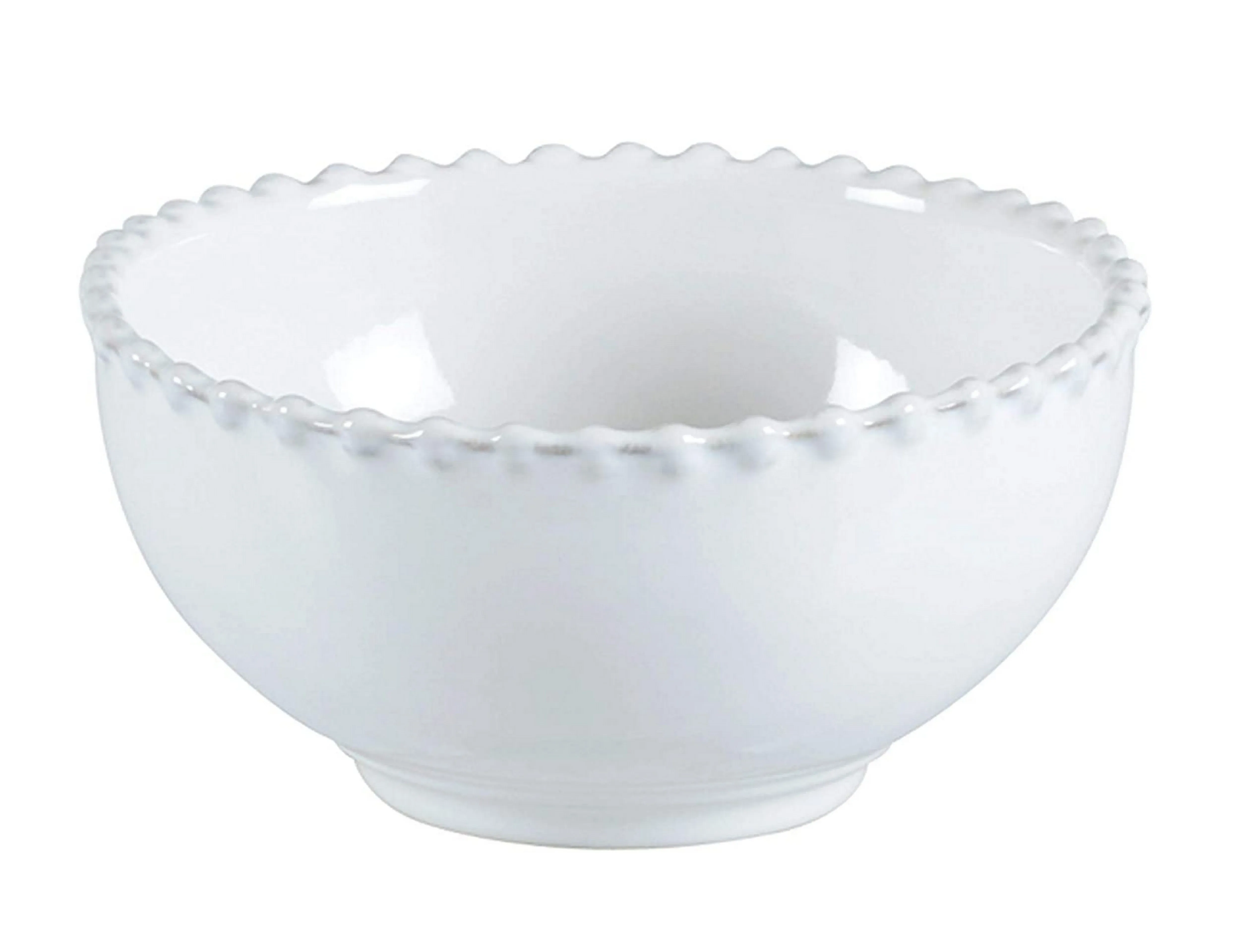 COSTA NOVA Pearl Collection Stoneware Ceramic Soup/Cereal Bowl 6.5", White
