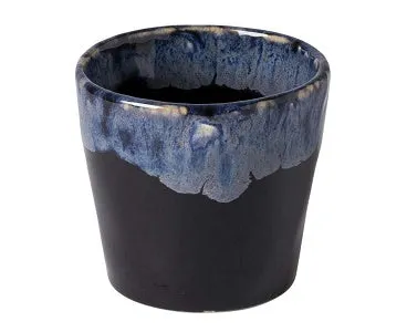 COSTA NOVA Stoneware Ceramic Dish Grespresso Collection Espresso Cups 6-Piece Set, 3 oz (Black)