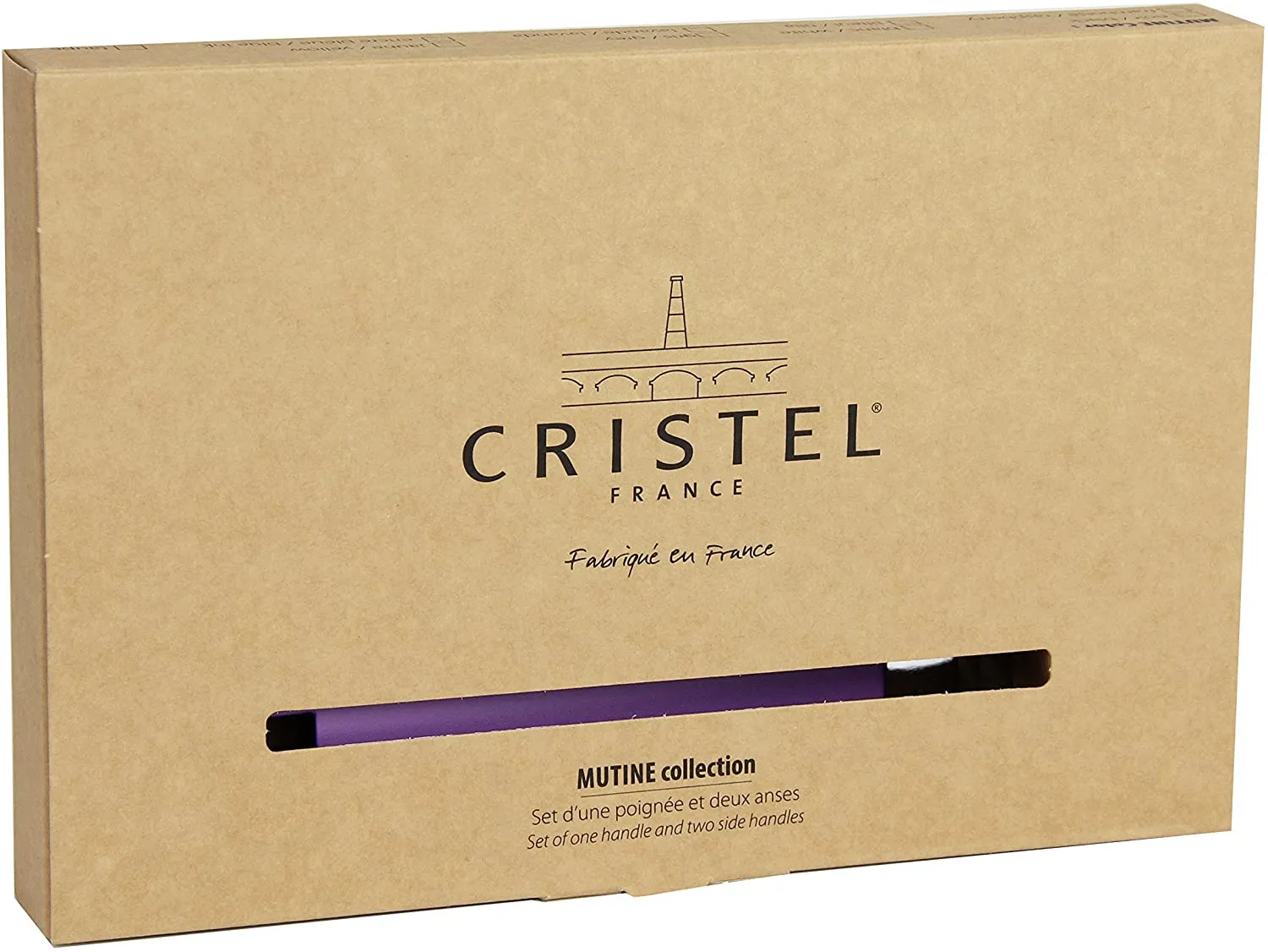 Cristel Mutine SPPLMAC Set of Handles, Blackcurrant