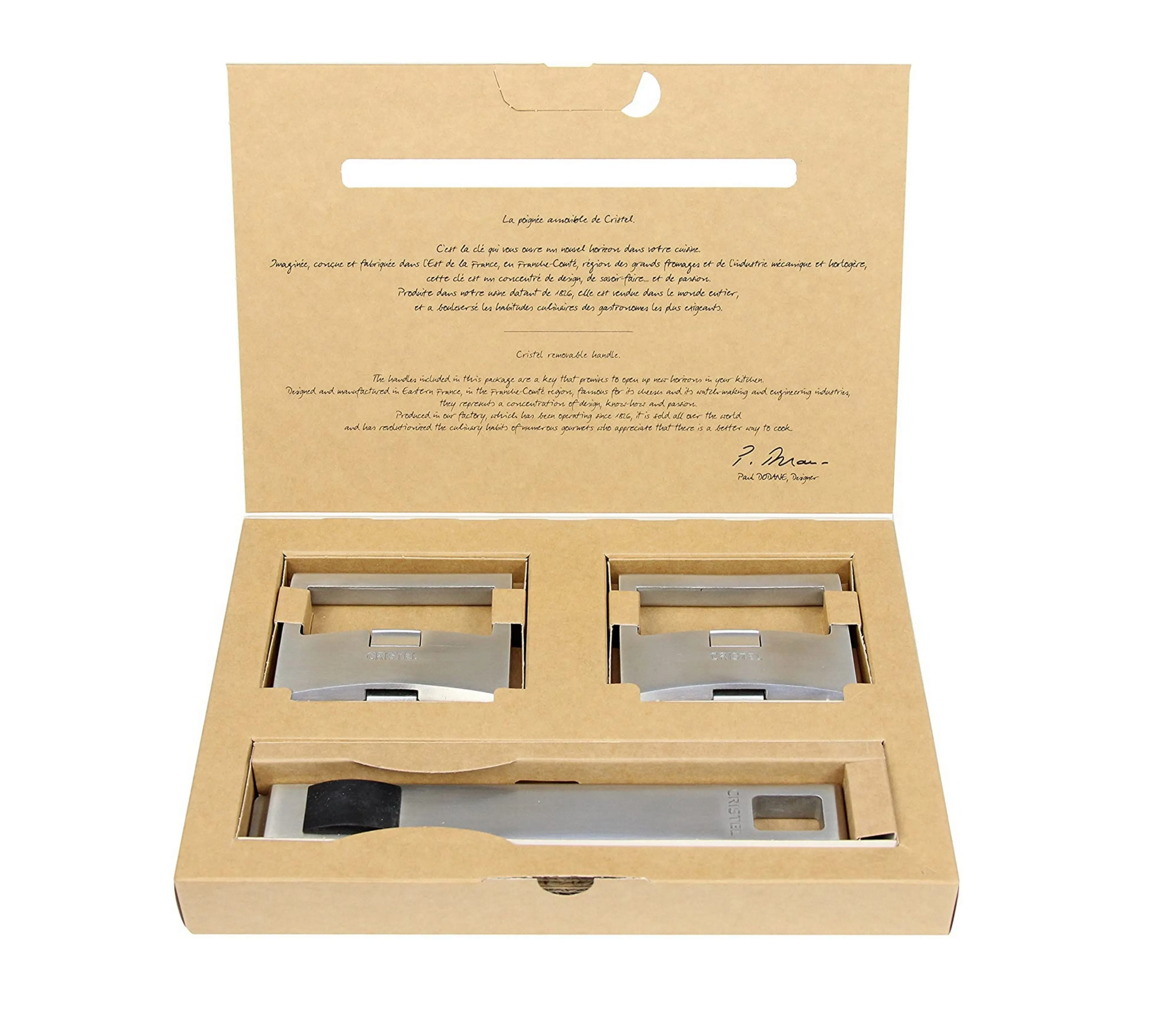Cristel Strate SPPLSX Set of Handles, Silver