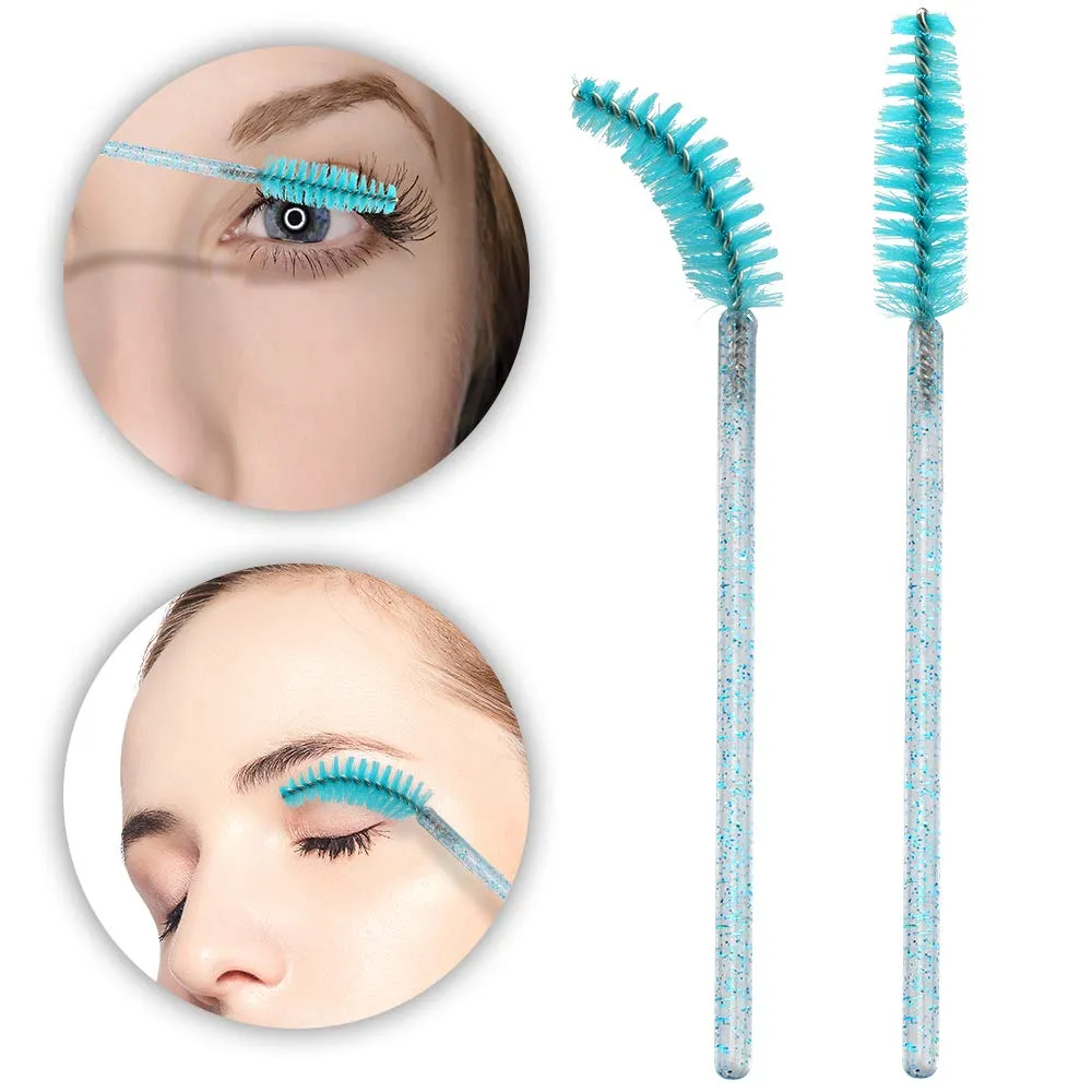 Crystal mascara brush for lashes & brows, different colors