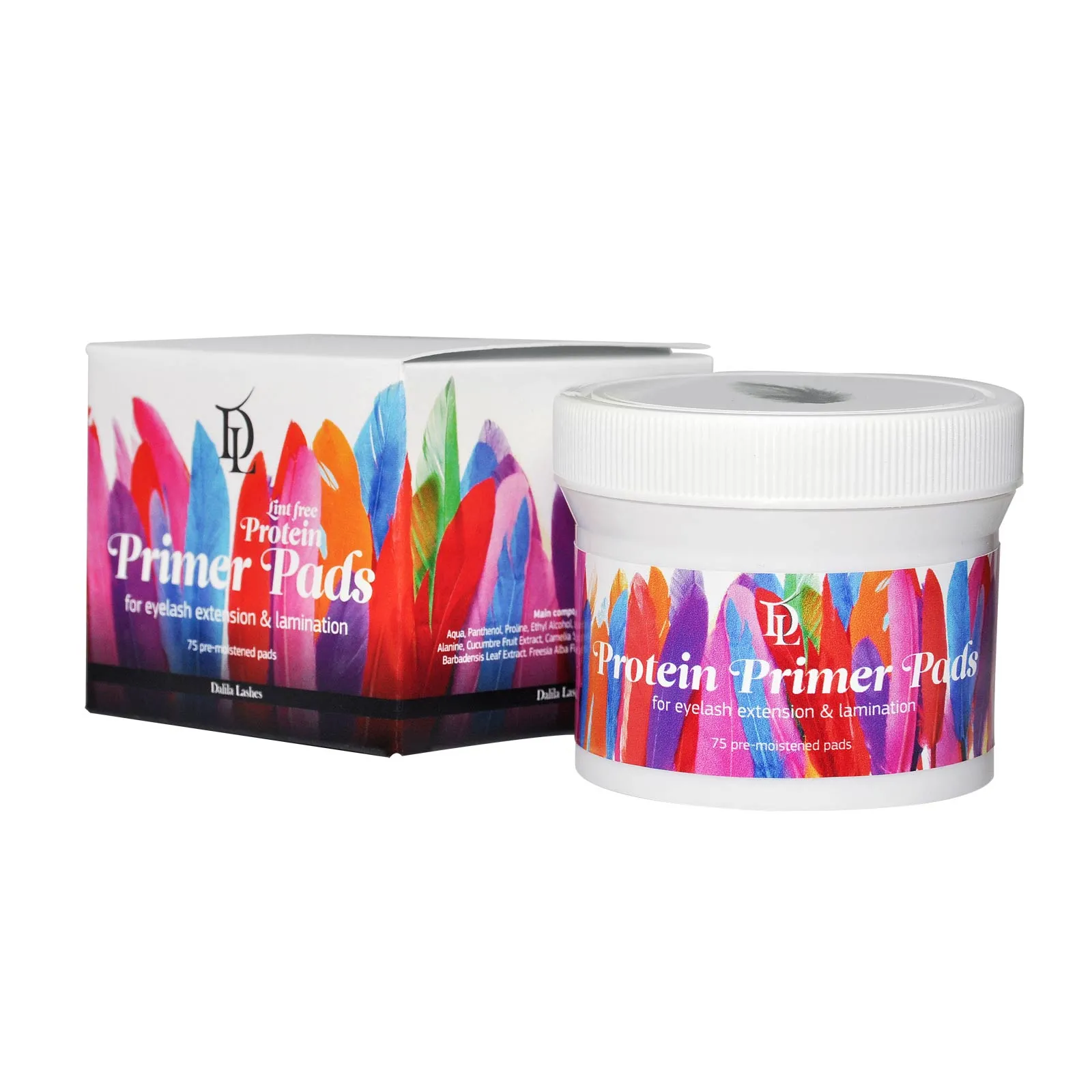 Dalila Lashes lint free primer pads for eye zone, 75 pieces