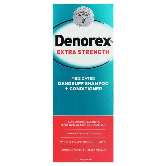 Denorex Extra Strength Medicated Dandruff Shampoo And Conditioner (296 Ml)