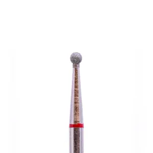DIAMOND bit for manicure and pedicure SPHERE (red) 001