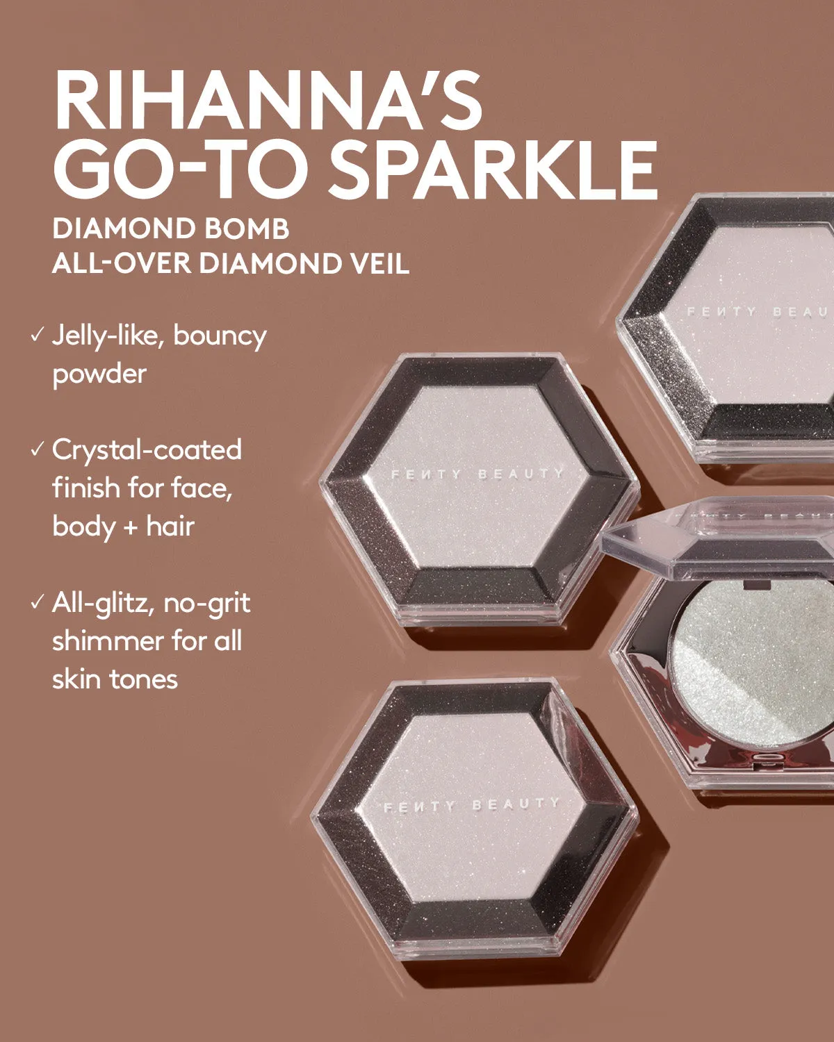 Diamond Bomb All-Over Diamond Veil — How Many Carats?! Fenty Beauty