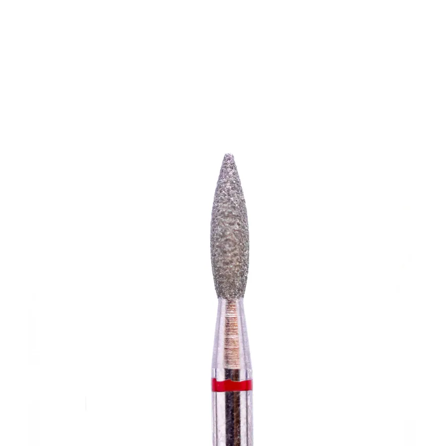 DIAMOND nail bit FLAME (243 red), 10pcs