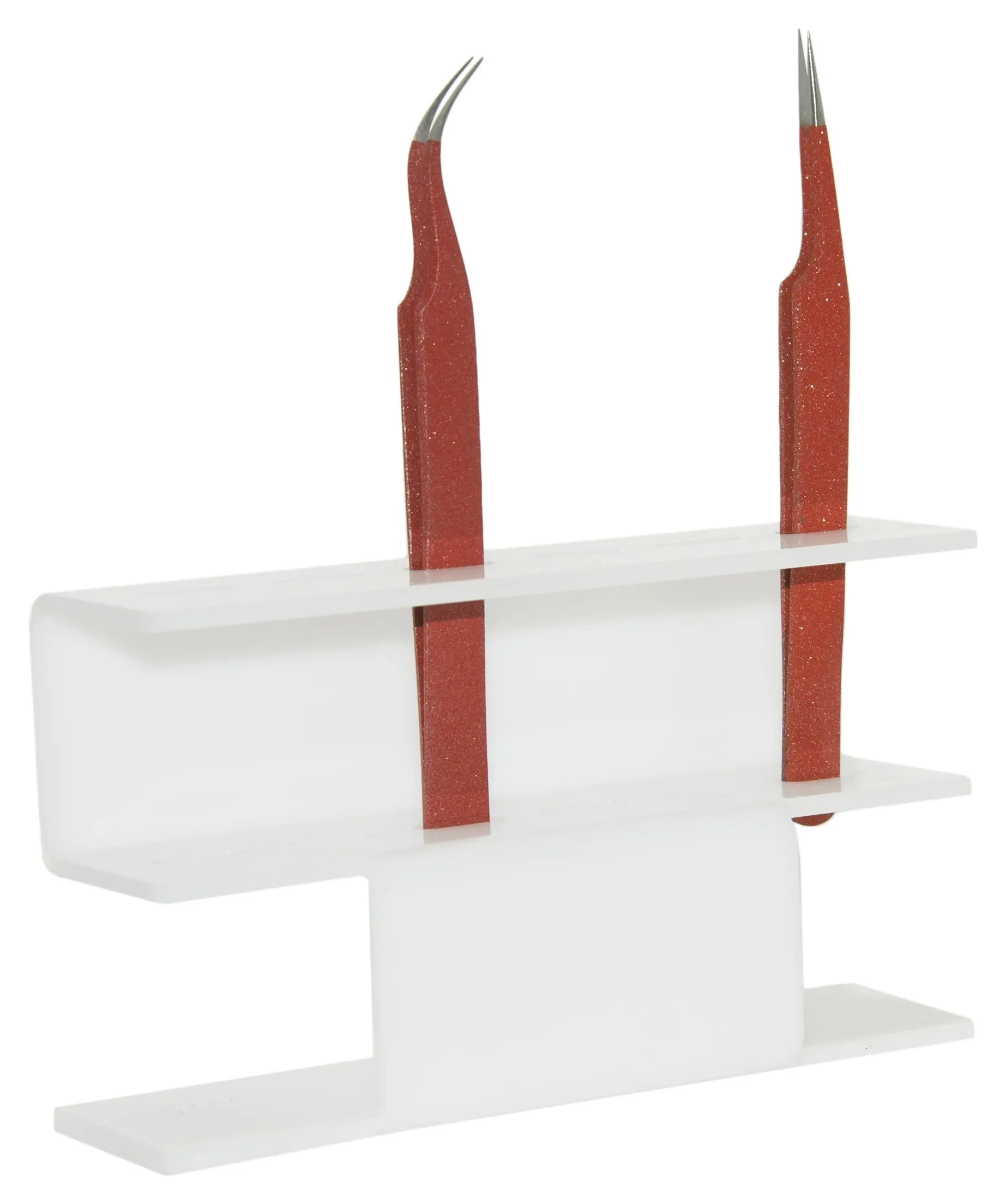 Display holder stand for tweezers, WHITE