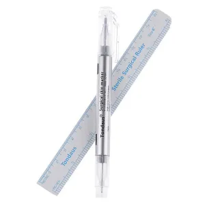 Double sided Surgical Skin Marker   Ruler by TONDAUS, blue
