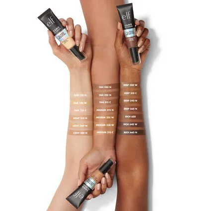 E.L.F Camo CC Cream Full-coverage Color-Correcting Foundation with Broad Spectrum SPF 30 (Light 205)
