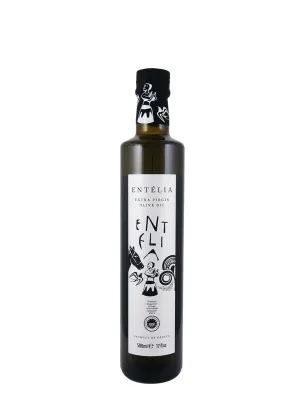 Entelia Extra Virgin Olive Oil from Crete, Greece, 16.9 fl oz (500ml)