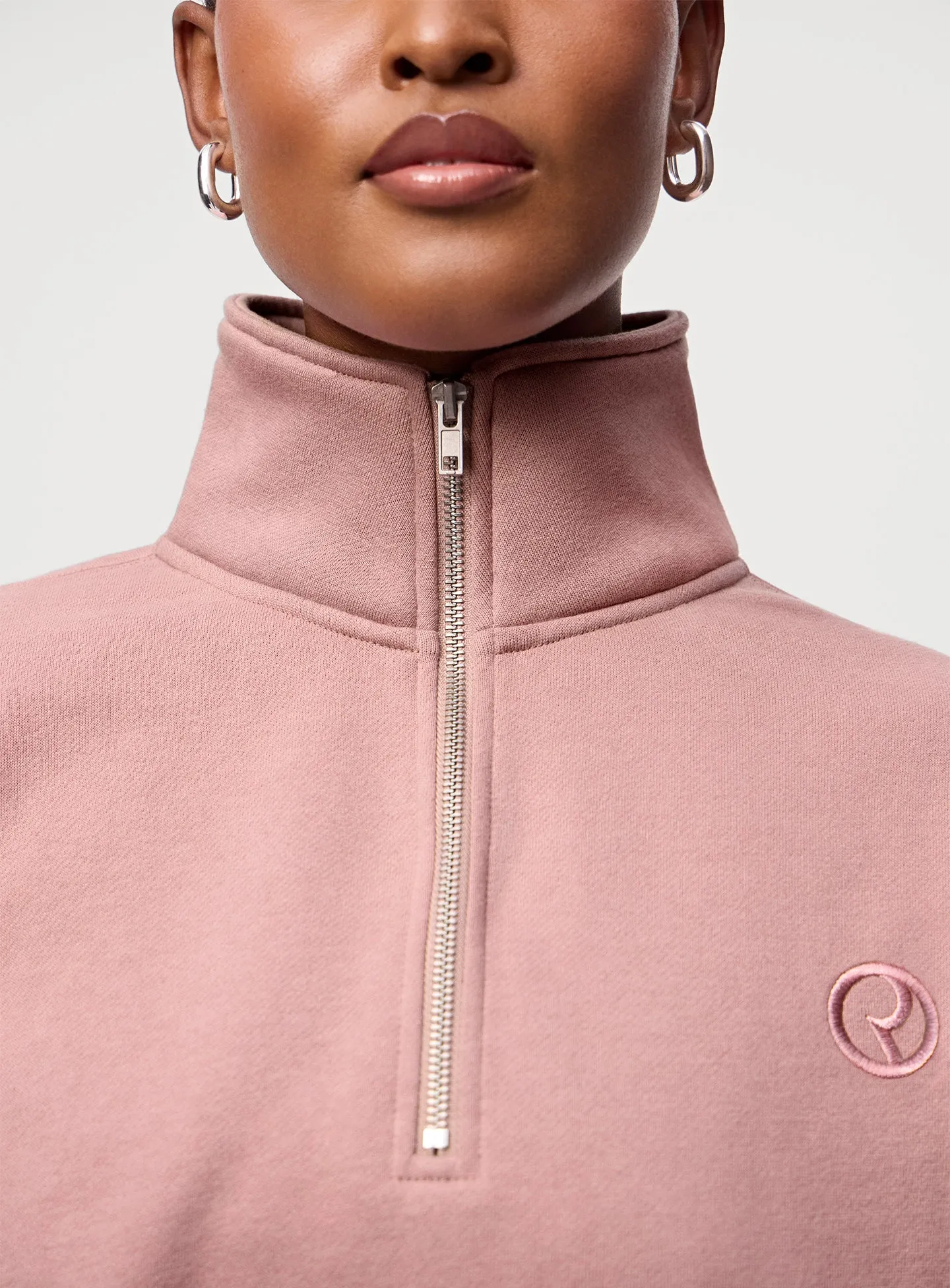 Everyday Quarter Zip Sweatshirt Rare Beauty