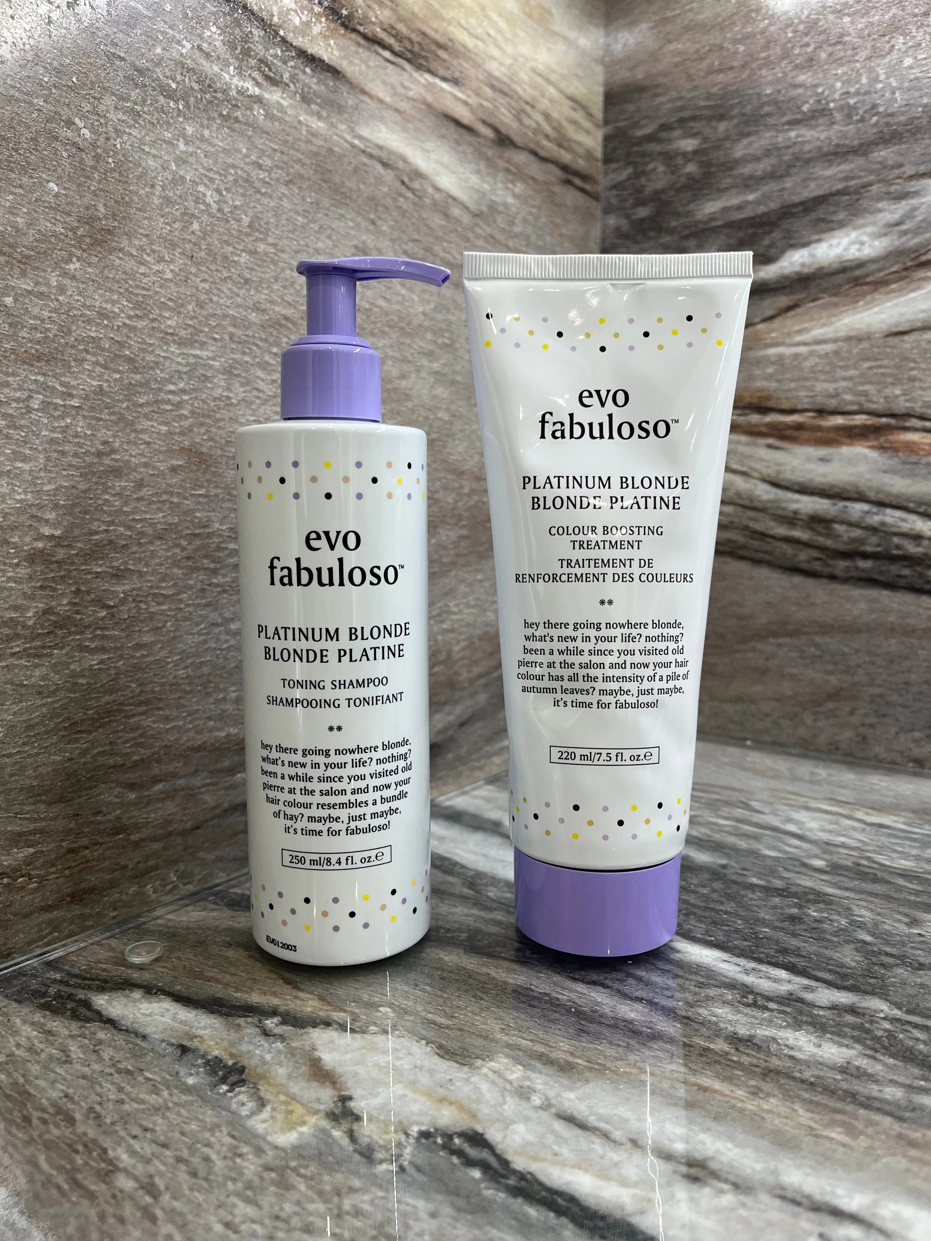 Evo Platinum Blonde Toning Shampoo & Treatment Duo - Edit
