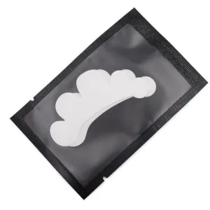 Eye patches for eyelash extensions 2 pieces/1 pair, BLACK flower
