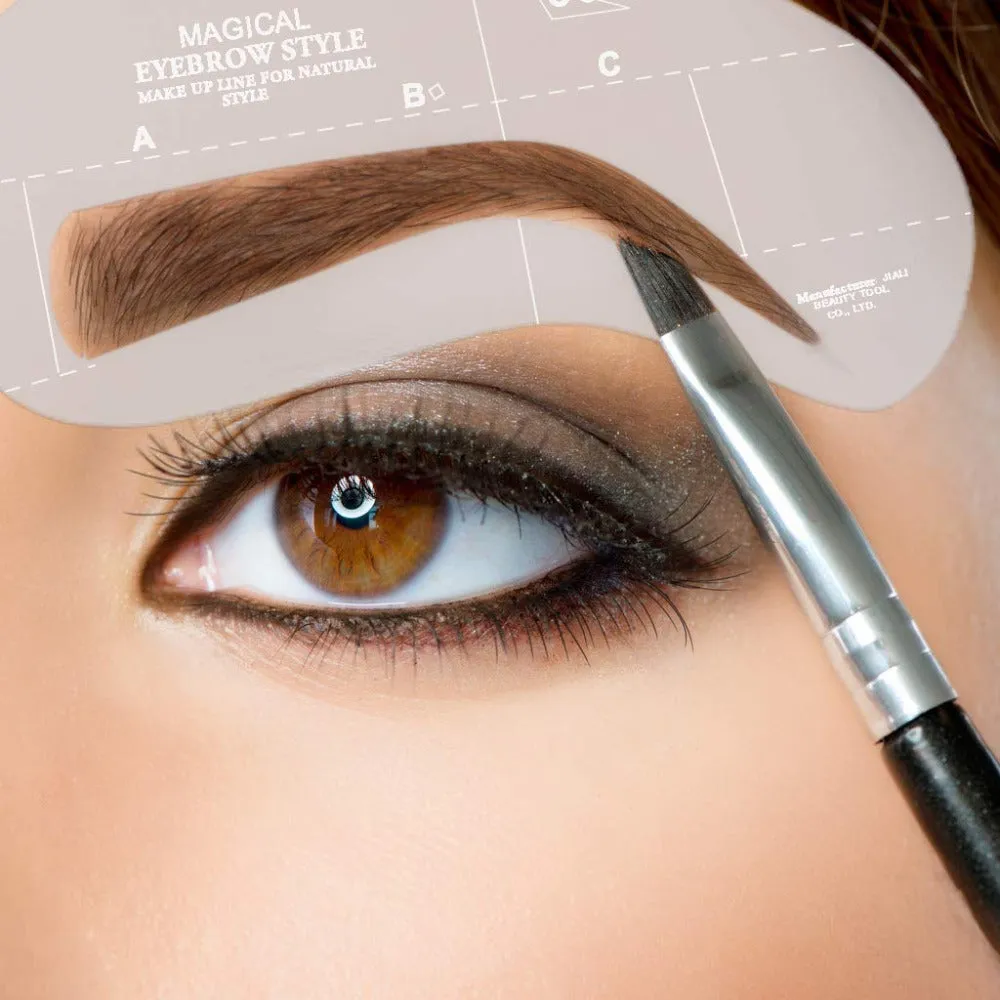 Eyebrow Shaping Template Stencils, models C1 - C8