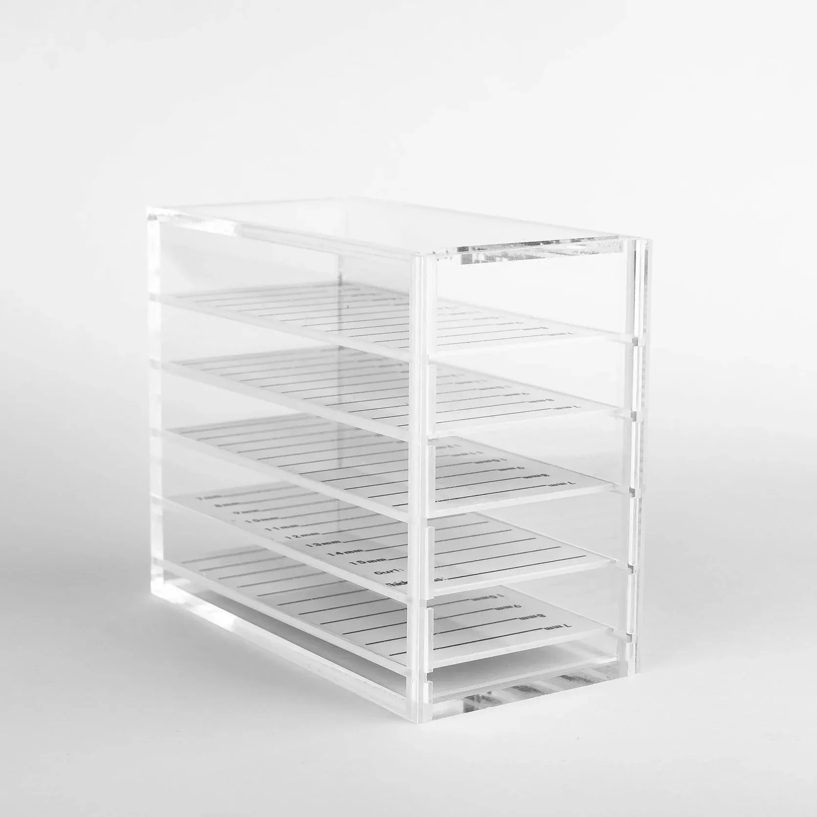 Eyelash extensions storage box organizer RED, 5 palletes SET