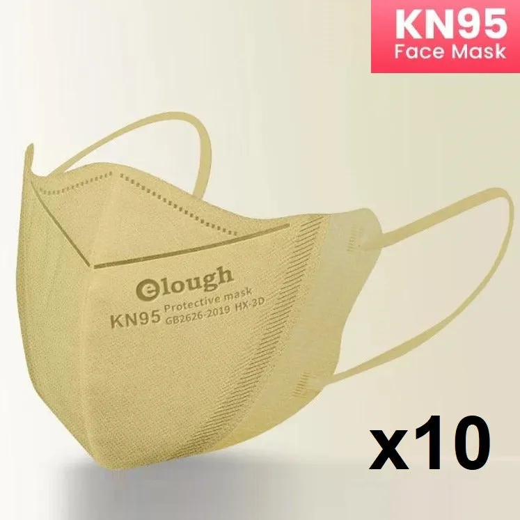 FACE ergonomically fitting mask respirator KN95, SKIN TONE x 10 pieces