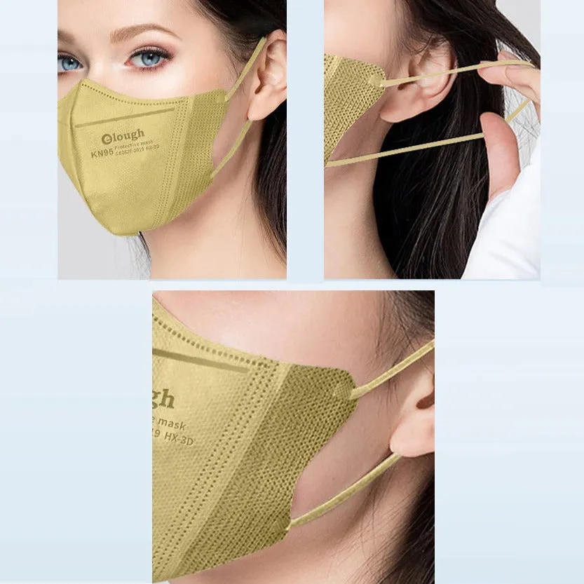 FACE ergonomically fitting mask respirator KN95, SKIN TONE