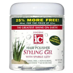 Fantasia Hair Polisher Styling Gel with Sparkle Lites by Fantasia Hair Care