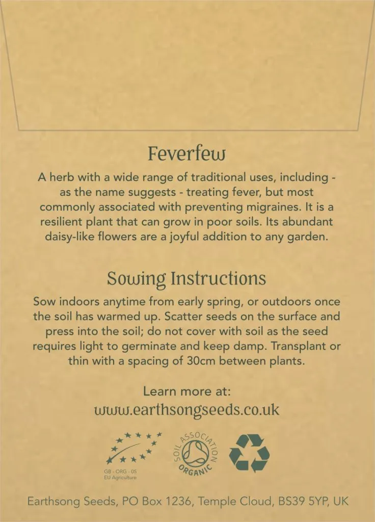 Feverfew Seed Pack