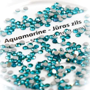 Flatback crystals for lash & nail, AQUAMARINE